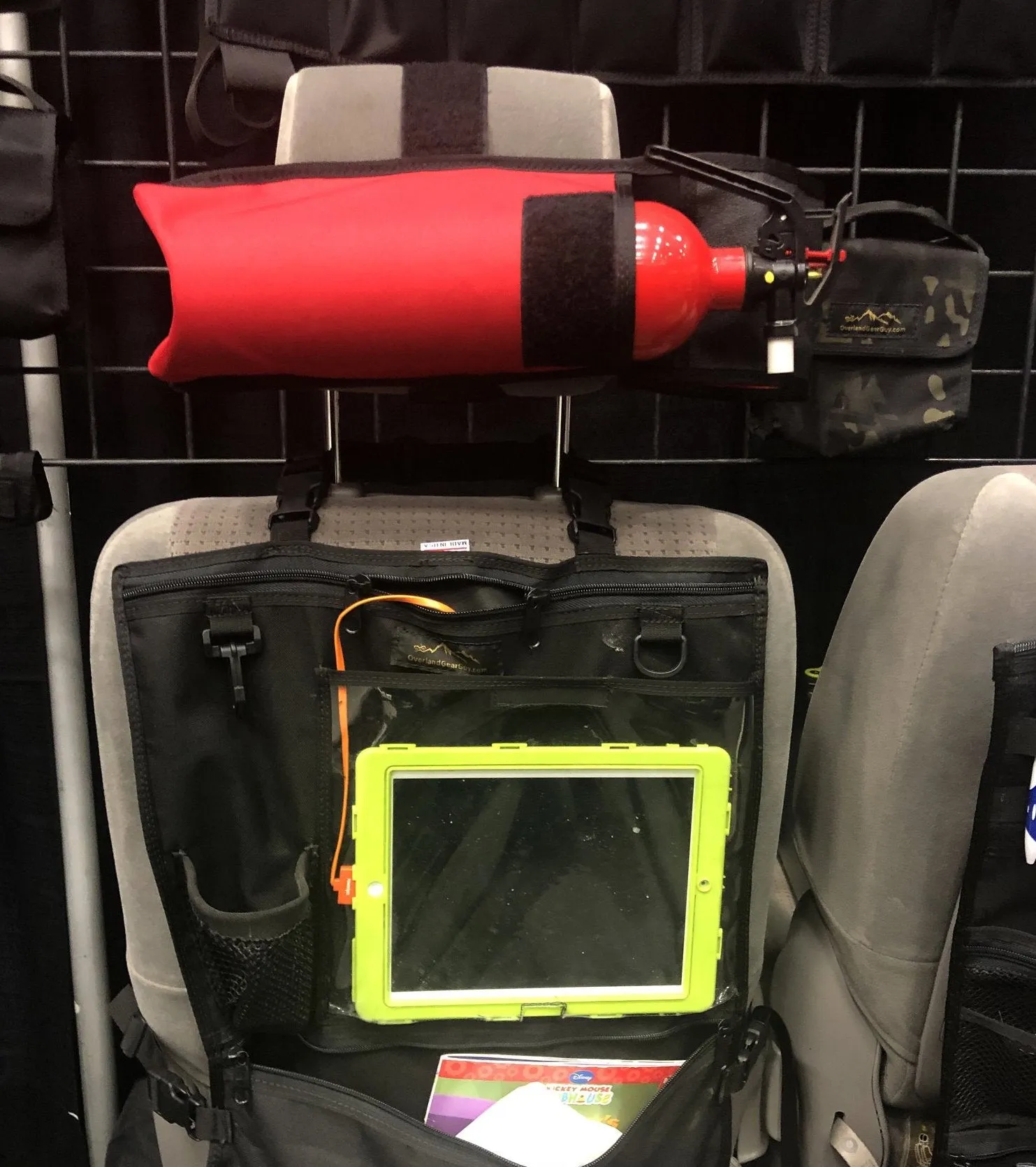 Fire Extinguisher Headrest Pouch