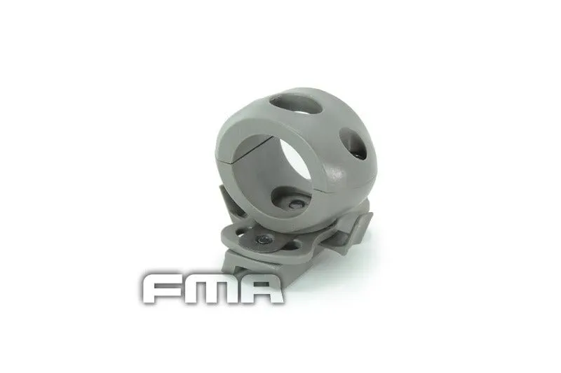 Flashlight helmet mount (25mm)  - foliage green