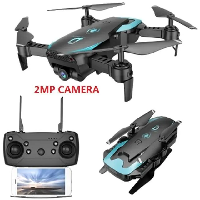 Foldable Remote Control WiFi Quadcopter Drone with Wide Angle 2MP Camera