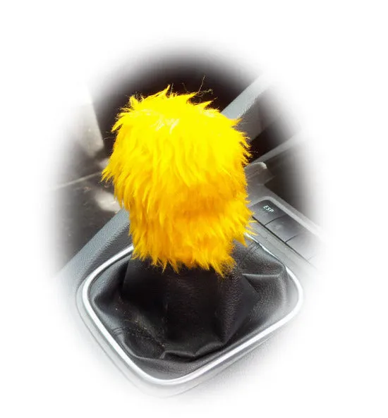 Fuzzy faux fur Gear knob stick shift cover choose your colour