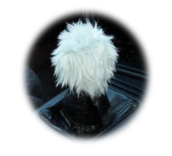 Fuzzy faux fur Gear knob stick shift cover choose your colour