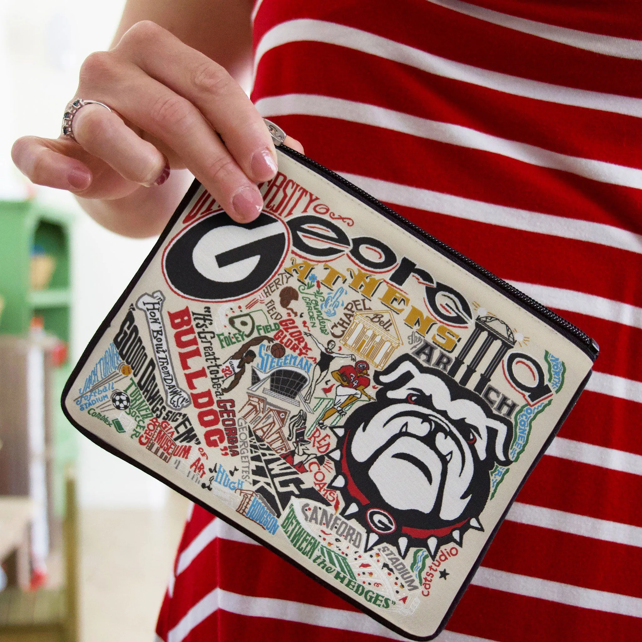 Georgia, University of Collegiate Zip Pouch