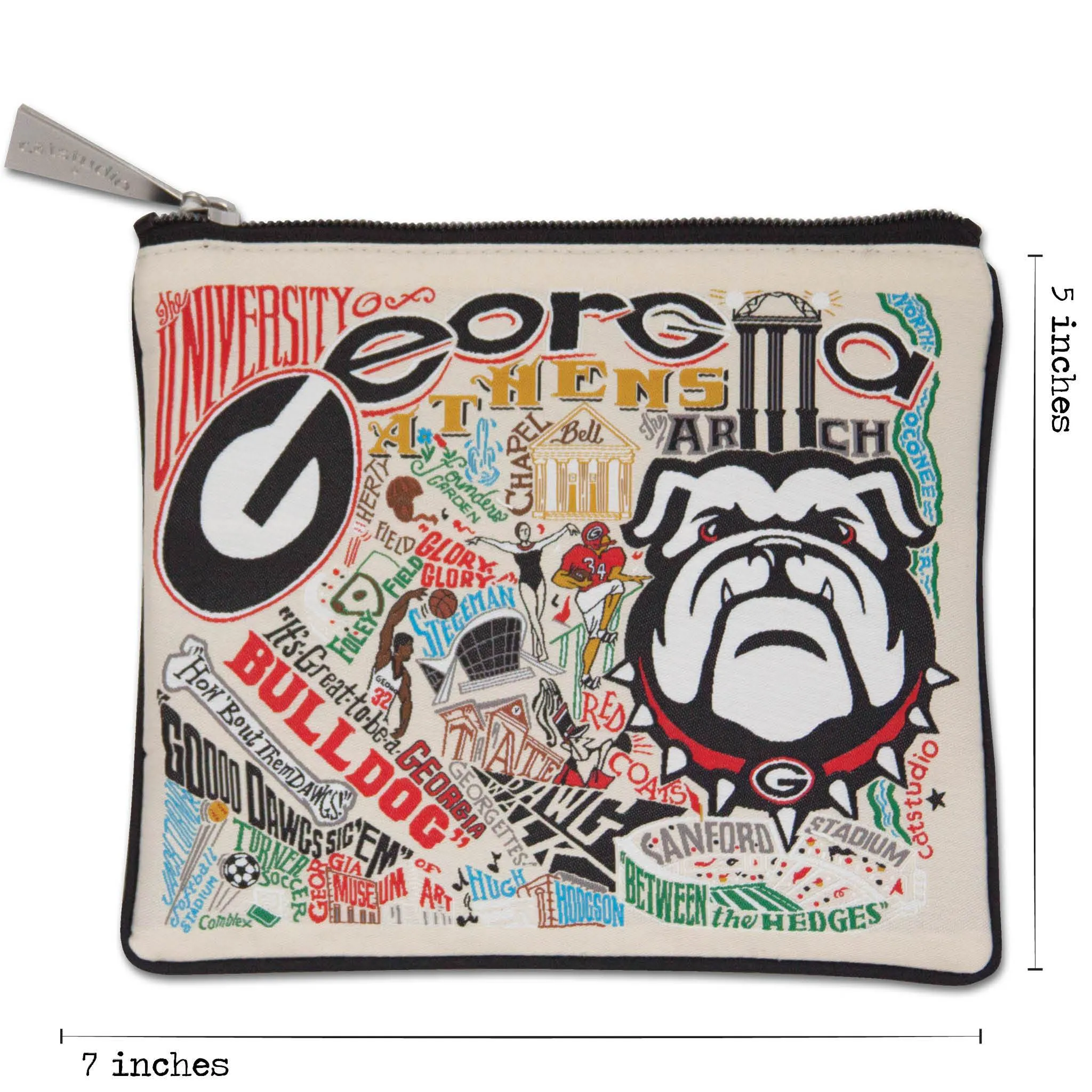 Georgia, University of Collegiate Zip Pouch