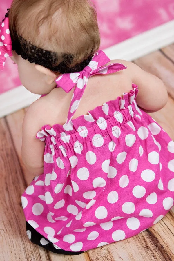 Girls First Minnie Mouse Birthday Dress, Second Birthday Dress