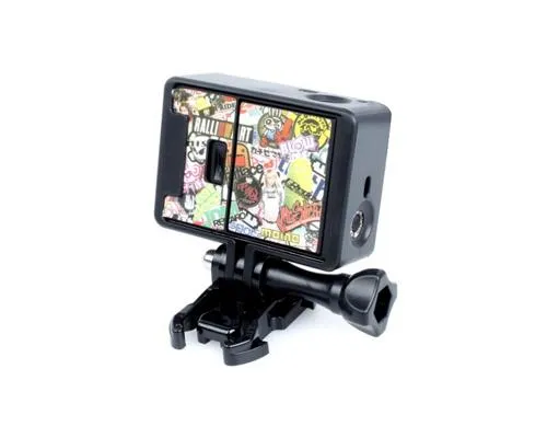 GoPro Border Standard Frame Mount for Hero 3 / 3  / 4 Camera - Black