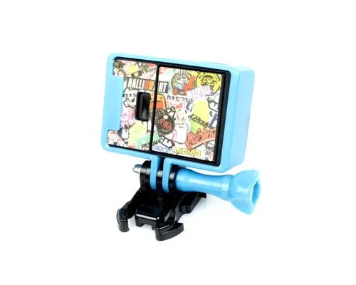 GoPro Border Standard Frame Mount for Hero 3 / 3  / 4 Camera - Blue