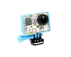 GoPro Border Standard Frame Mount for Hero 3 / 3  / 4 Camera - Blue