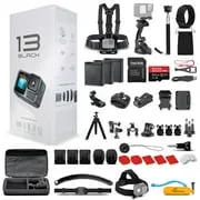 GoPro HERO13 Action Camera   64GB Card, 50 Piece Accessory Kit and 2 Batteries