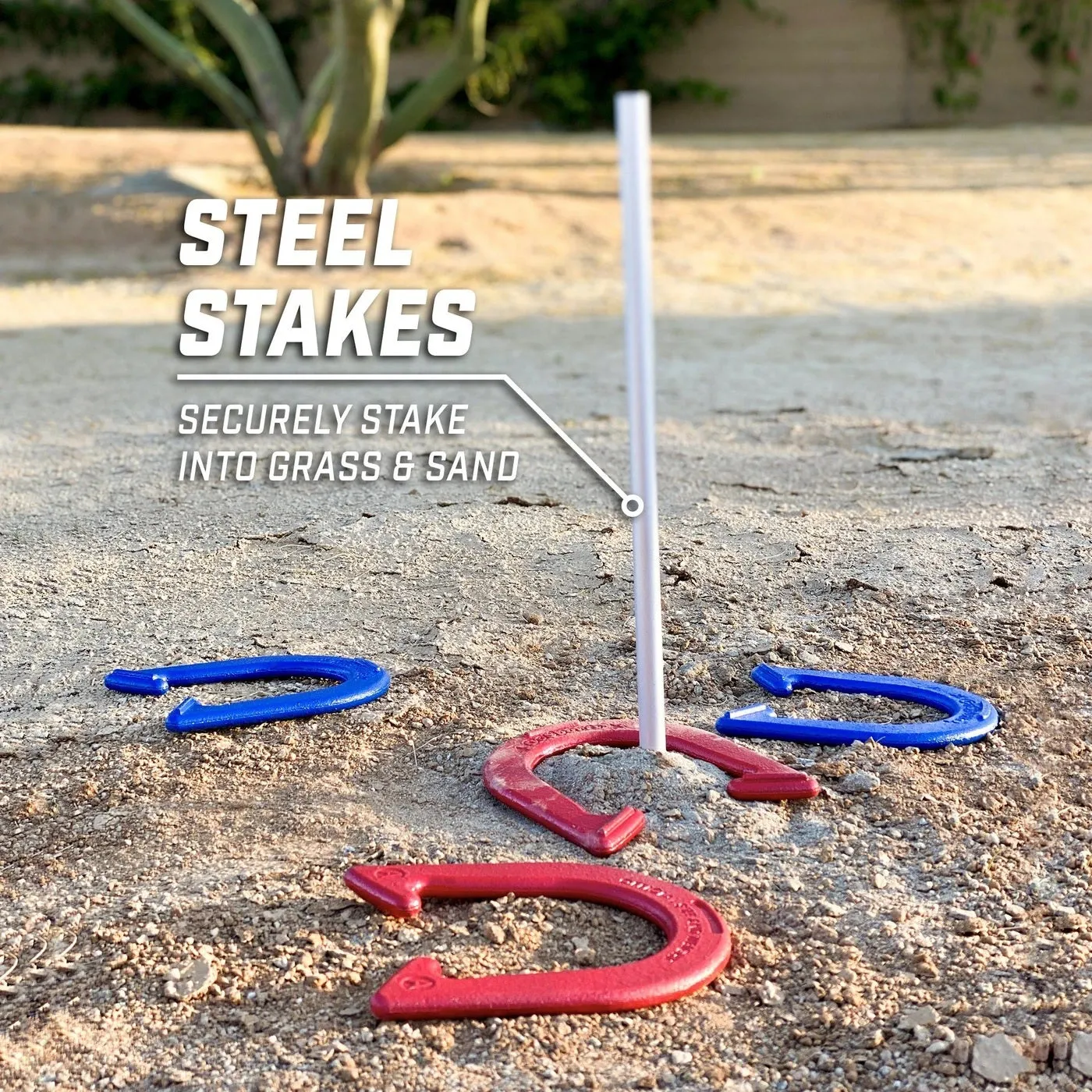 GoSports Steel Horseshoes Regulation Game Set