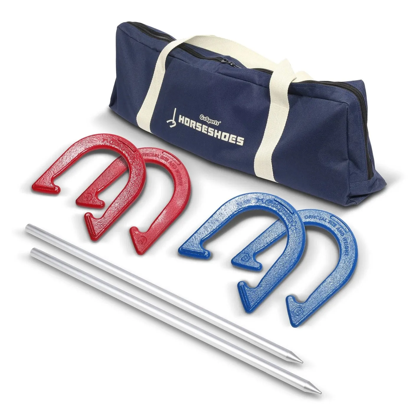 GoSports Steel Horseshoes Regulation Game Set