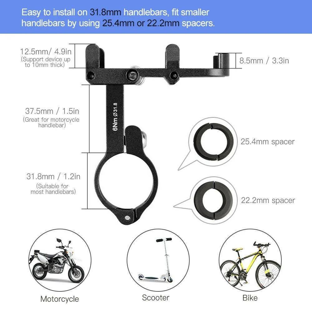 GUB PRO2 Anti-slip Bicycle Adjustable Phone Holder Mount