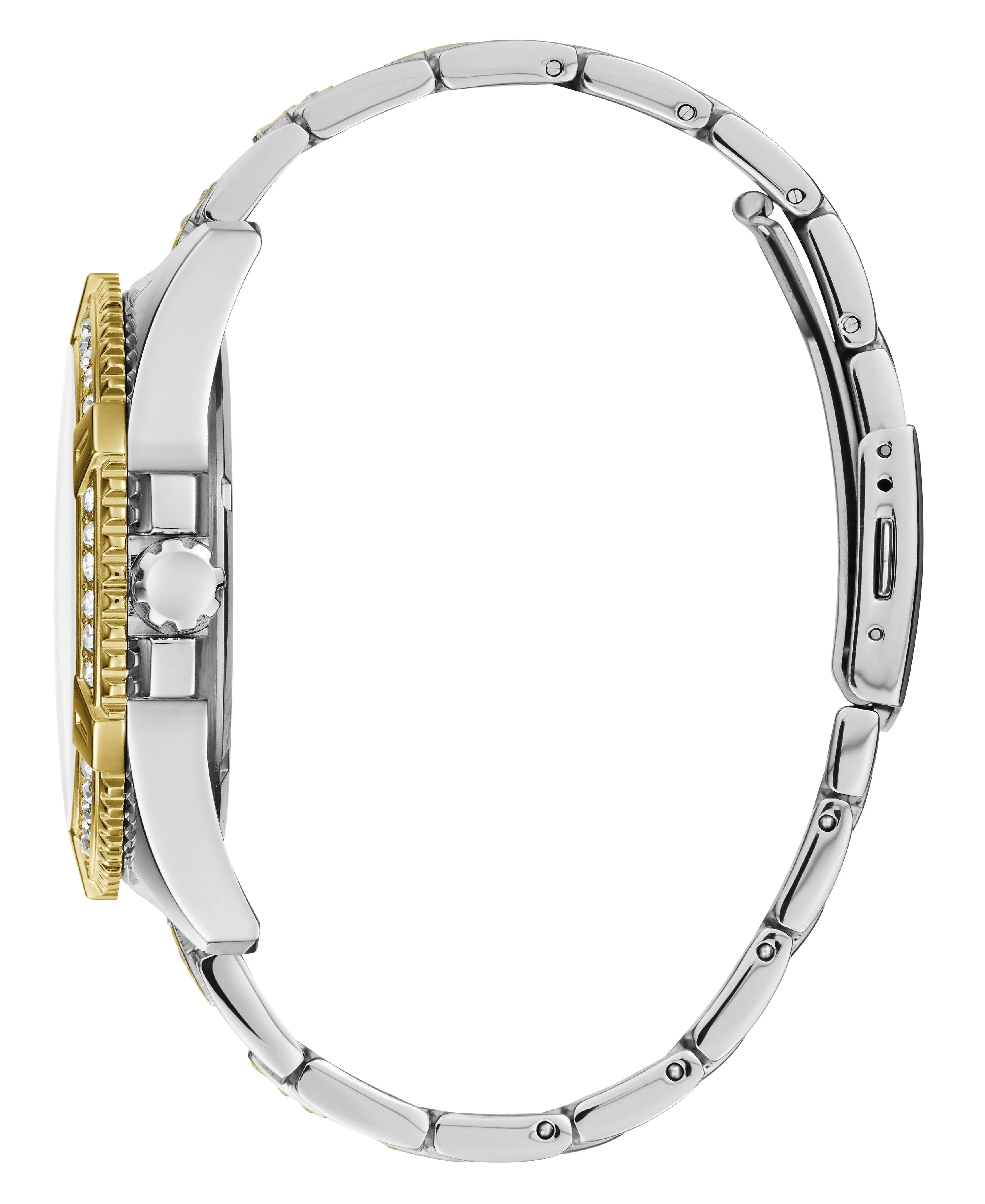 Guess Frontier Crystal Two Tone Watch W0799G4