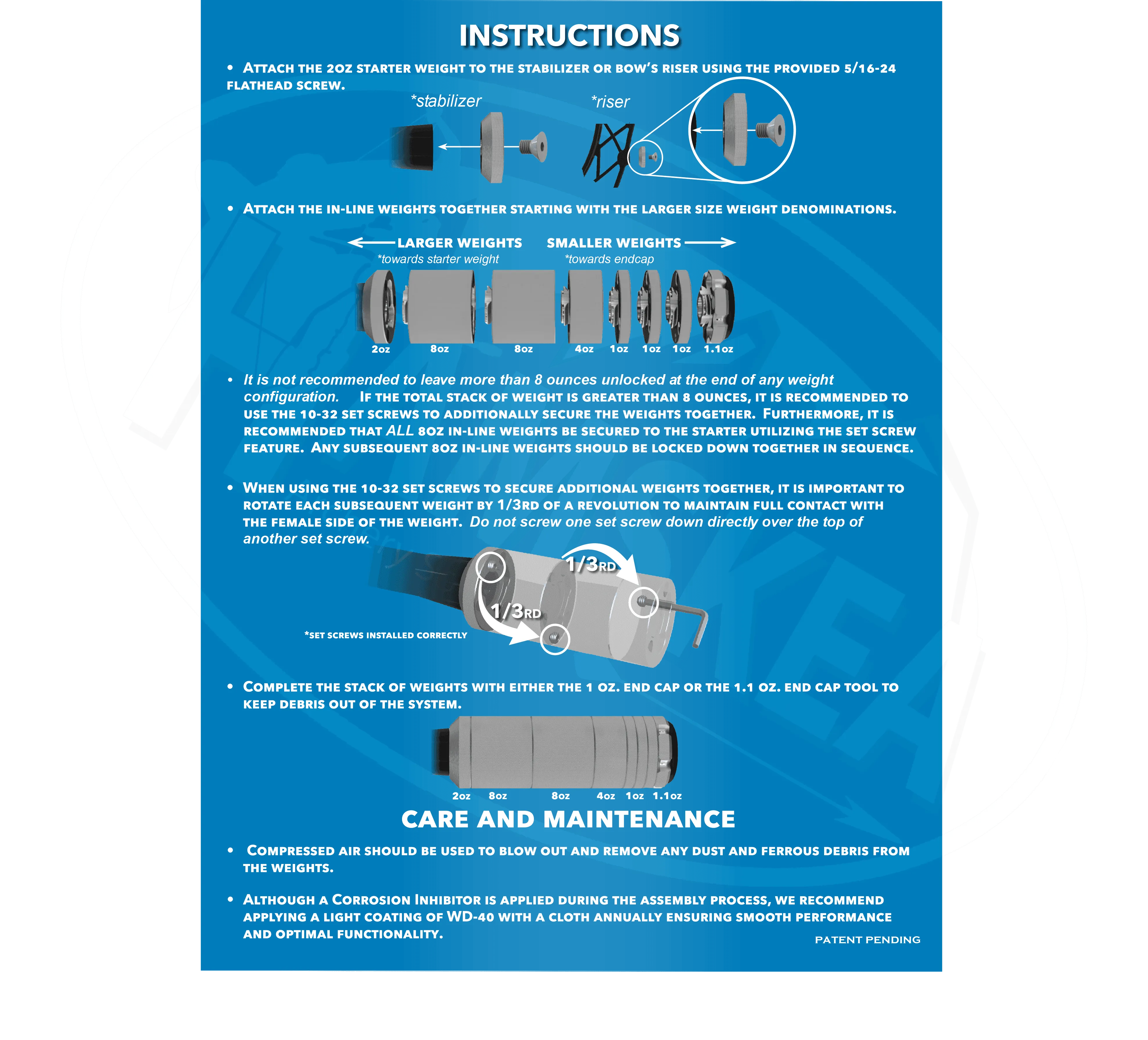 Hamskea Archery Quick Change Weight Kits