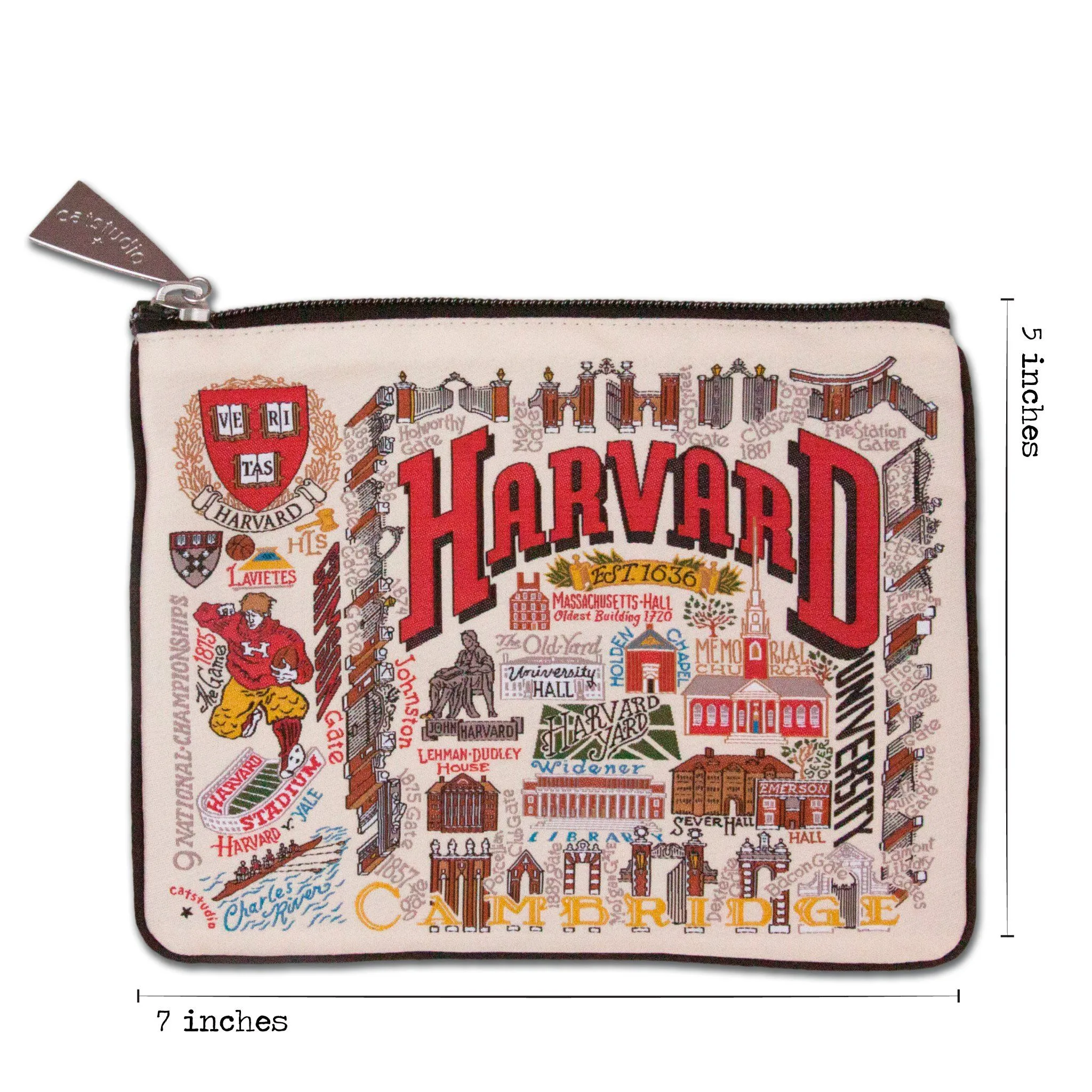 Harvard University Collegiate Zip Pouch