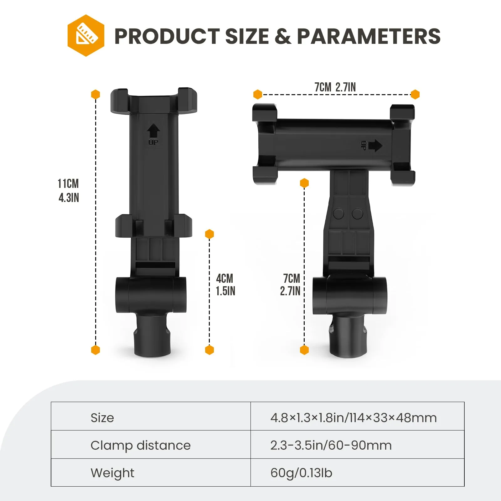 HCV-01 Smartphone Clamp | Horizontal Vertical Tilt