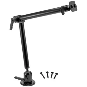 Heavy-Duty Drill-Base Mounting Pedestal with 22" Arm - Dual-T Compatible