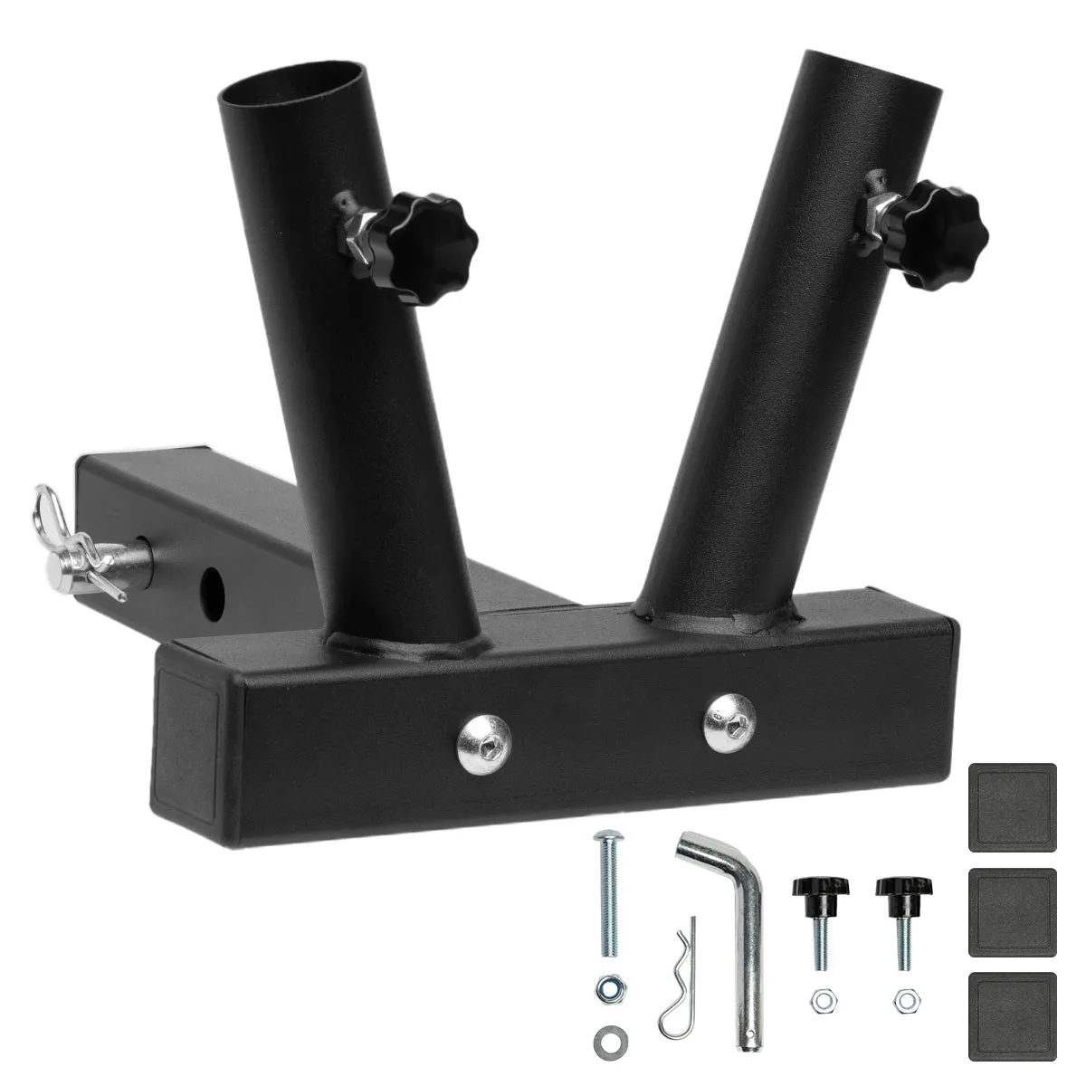 Hitch Mount Flag Pole Holder Bracket For 2'' Trailer Truck Receivers Travel