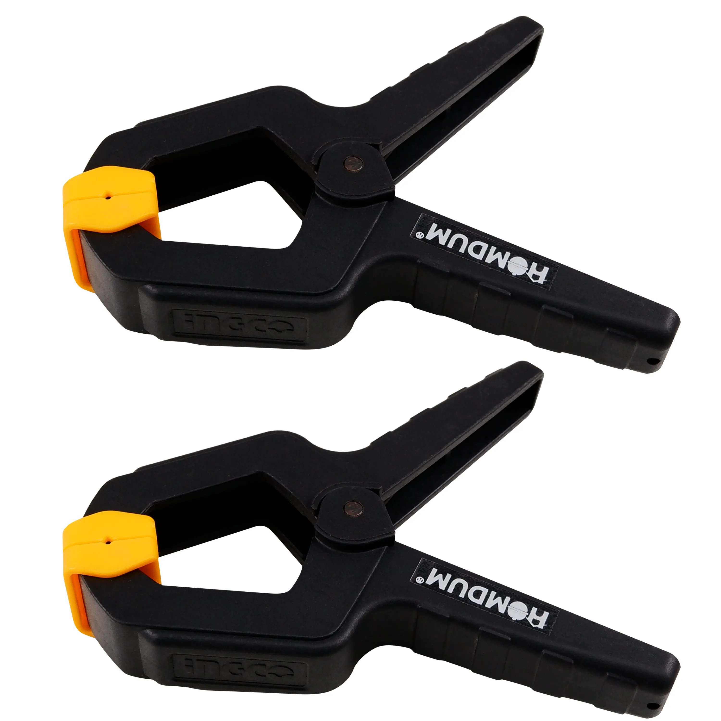 Homdum 4inch spring clamp for woodworking INGCO Pack of 2pc plastic toggle clamps for studio photography Backdrop clamping Adjustable Grip