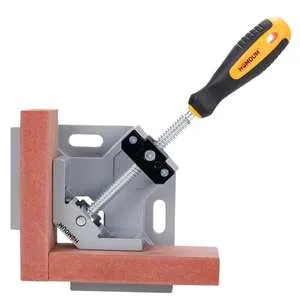 Homdum 90° Corner Clamp Single Hand Quick Release Button 90 Degree clamping tool For Welding Wood Working & Photo Framing Right Angle double clamp