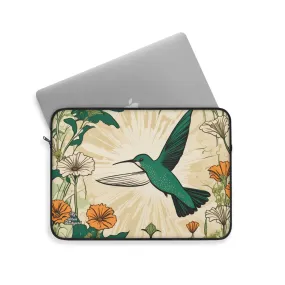 Hummingbird, Laptop Carrying Case, Top Loading Sleeve for School or Work