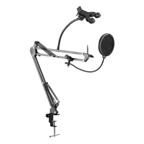 ImPro DMS Deskmount Microphone Stand with Rotating Phone Holder