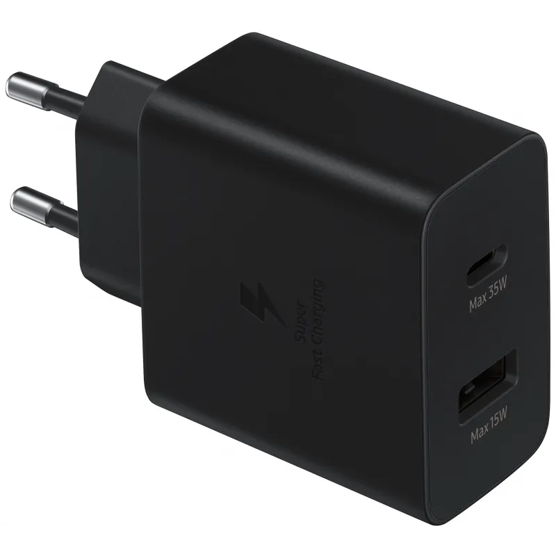 Incarcator Retea Samsung, 35W, 3A, 1 x USB-A - 1 x USB-C, Negru EP-TA220NBEGEU