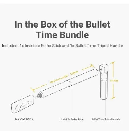 INSTA360 selfie sticks