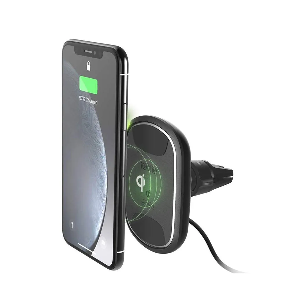 iOttie - iTap 2 10W Qi Wireless Car Air Vent Mount   2.4A Car Fast Charger (HLCRIO138) - Black