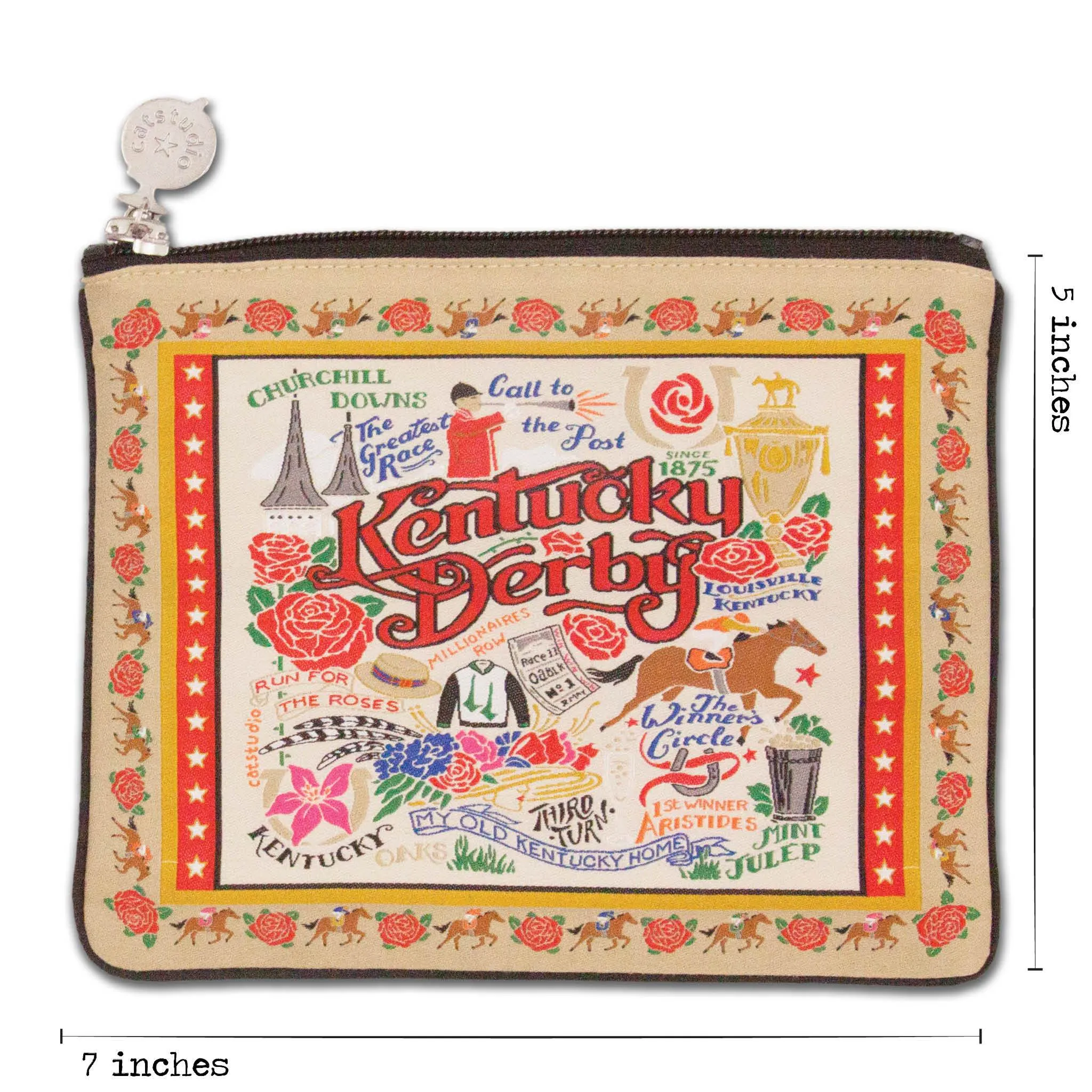 Kentucky Derby Zip Pouch