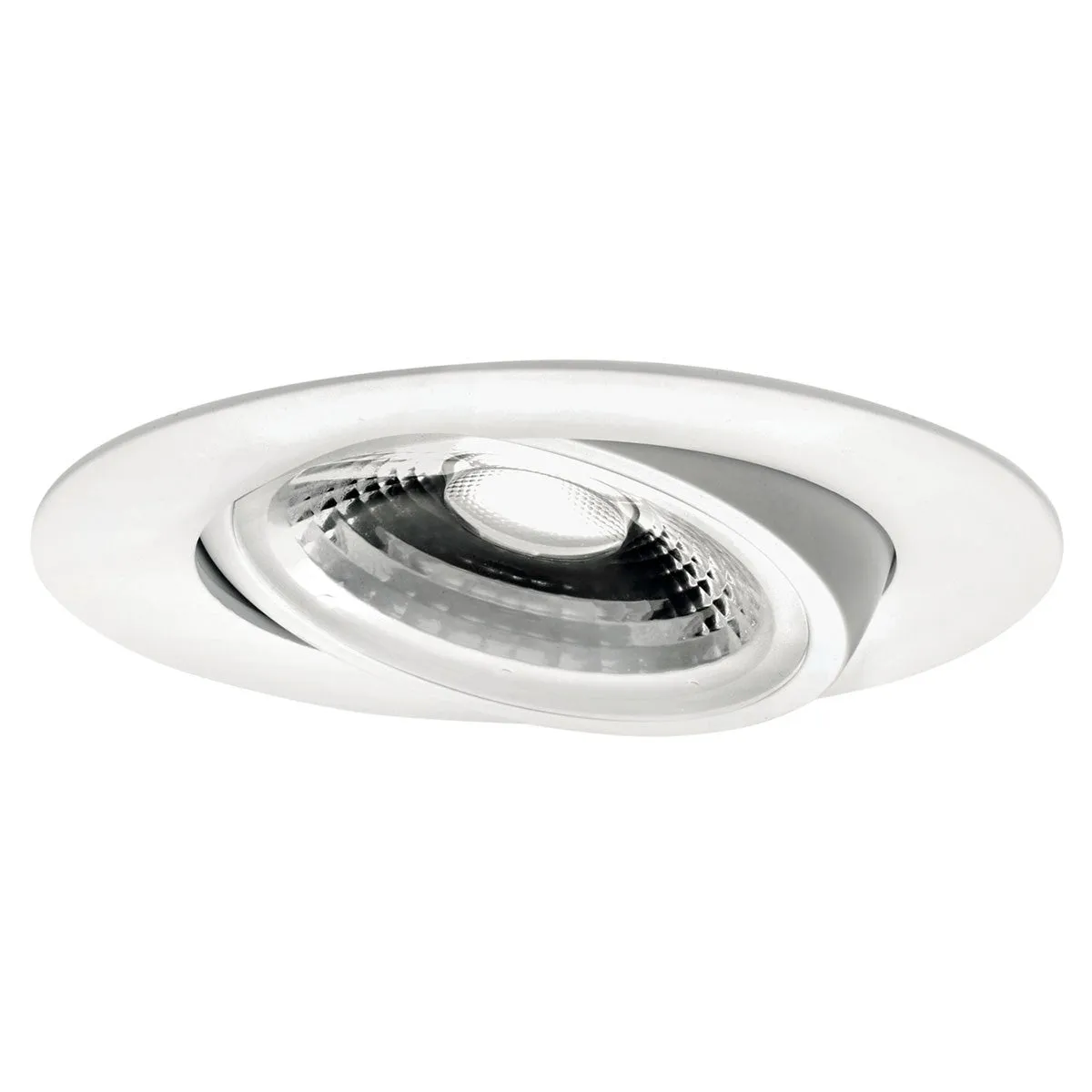 LED Gimbal Downlight from the Direct To Ceiling Gimble Collection in Textured White Finish by Kichler