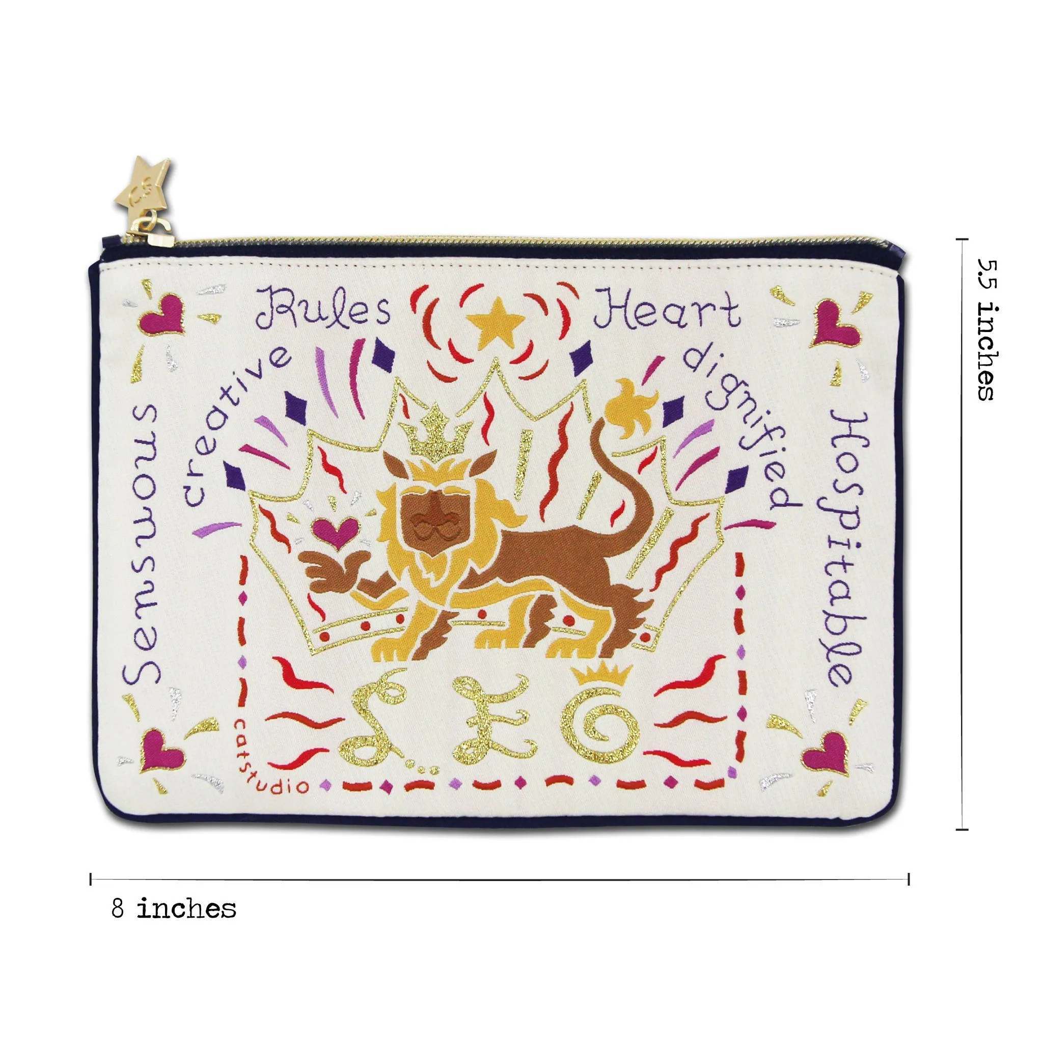 Leo Astrology Zip Pouch