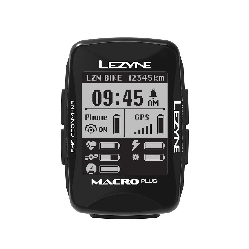 Lezyne Macro Plus GPS Bike Computer - Bundle