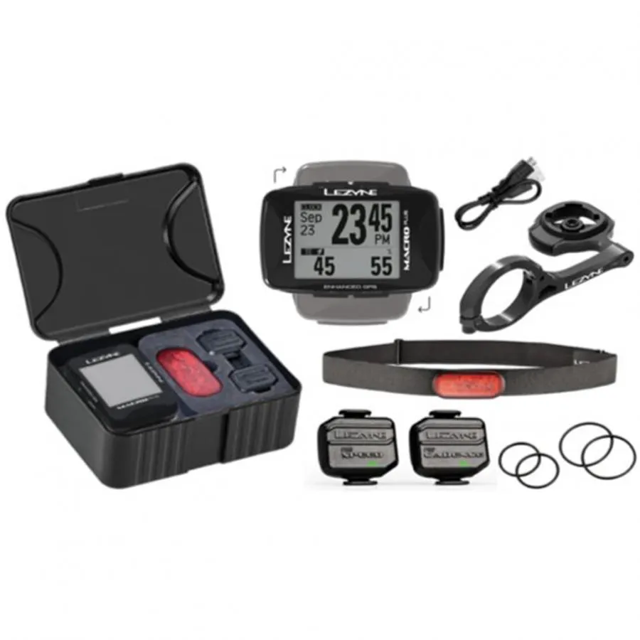 Lezyne Macro Plus GPS Bike Computer - Bundle