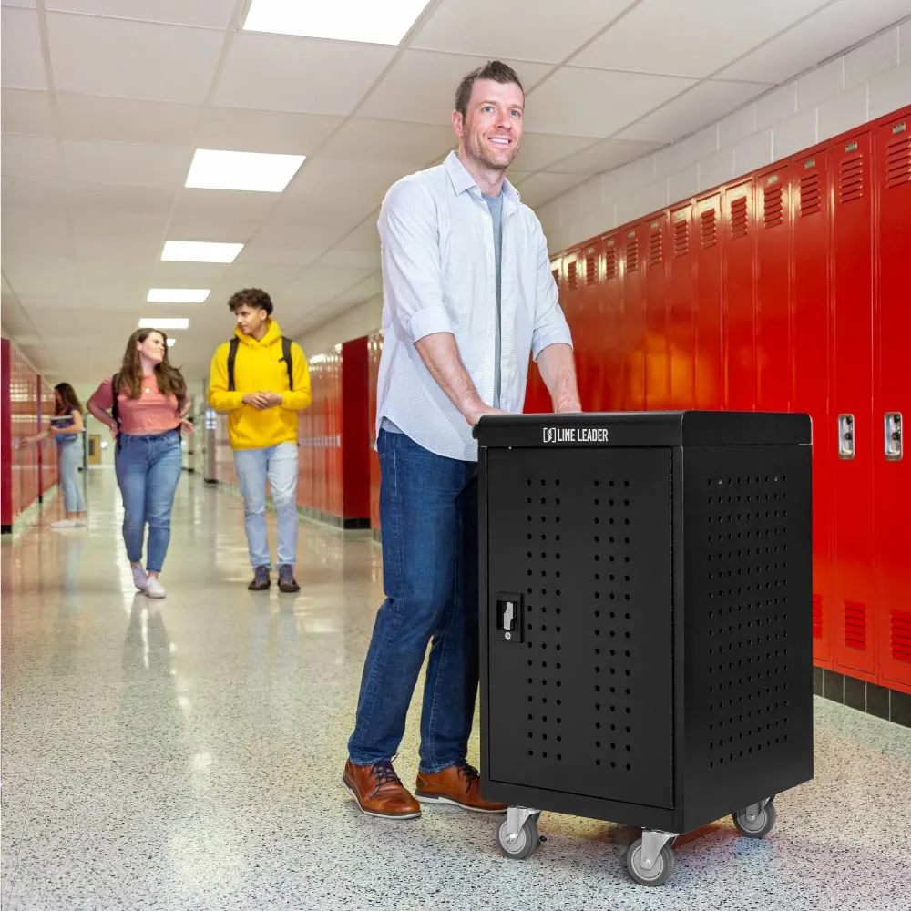 Line Leader Mobile Charging Cart – Holds 30 Devices