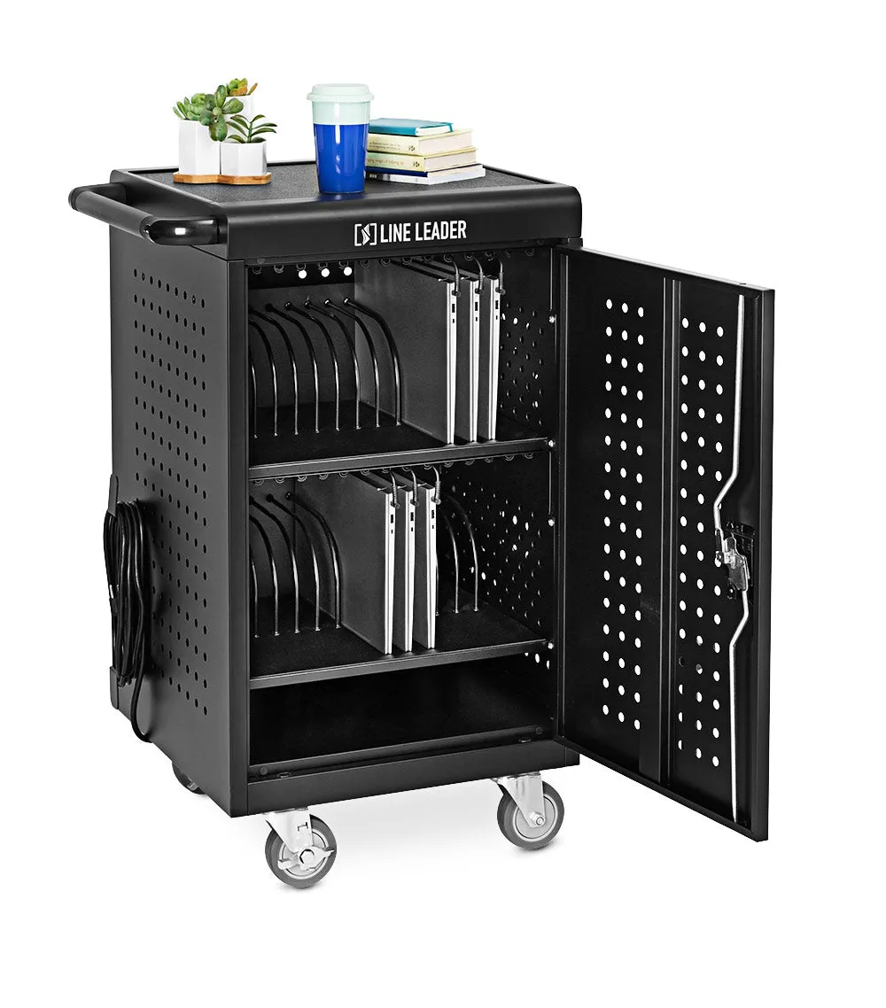 Line Leader Mobile Charging Cart – Holds 30 Devices