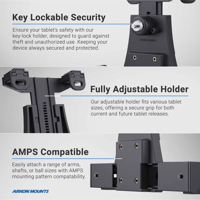 LockVise™ Locking Car Headrest Tablet Mount