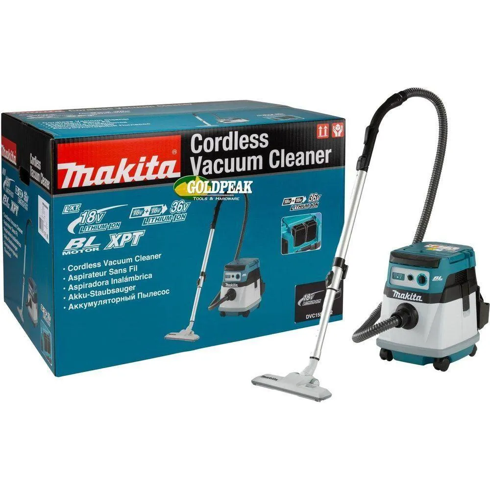 Makita DVC155LZX2 36V Cordless Wet & Dry Vacuum (LXT-Series) [Bare]