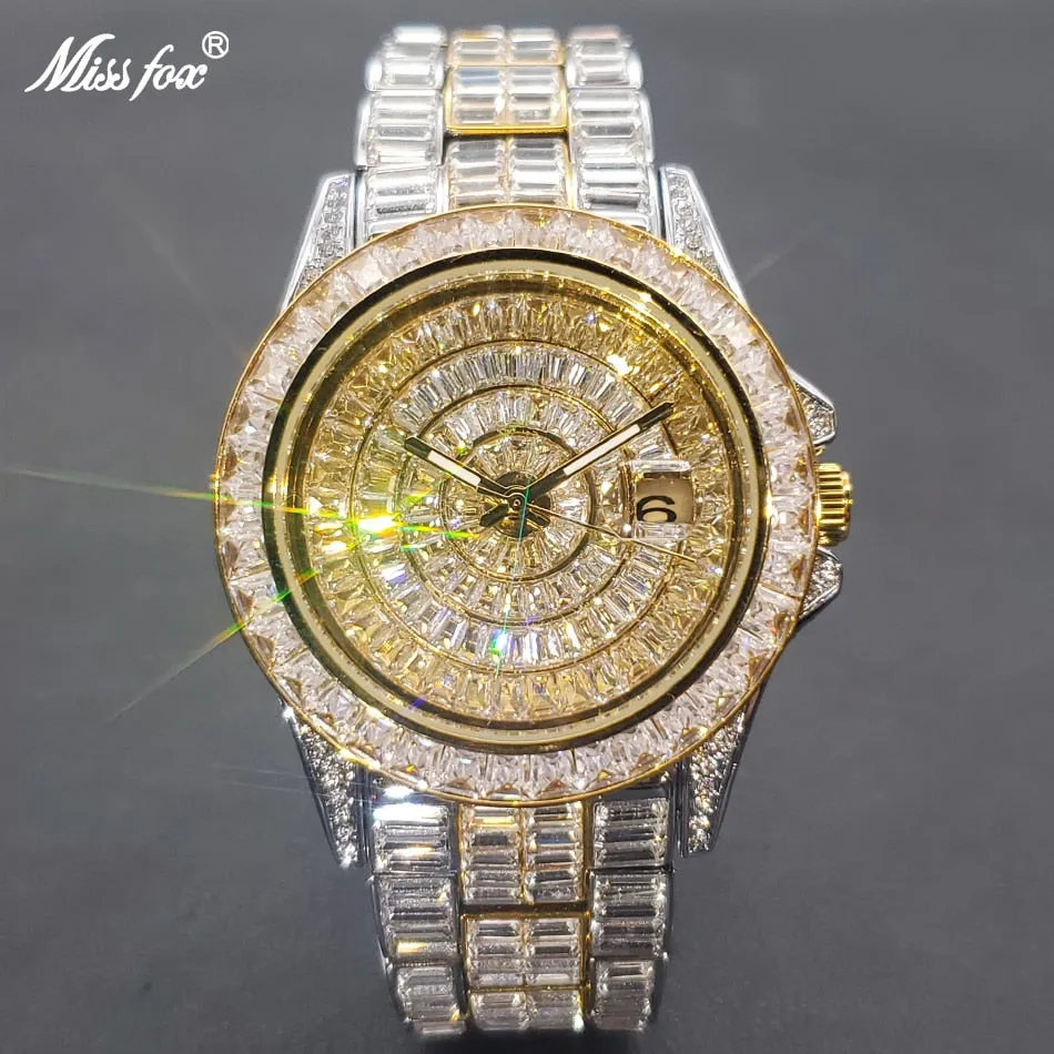 Mens luxary Full Diamond Watch