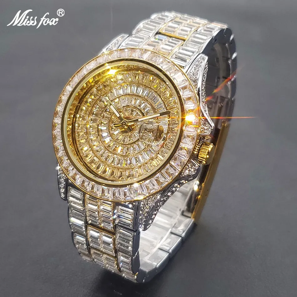 Mens luxary Full Diamond Watch