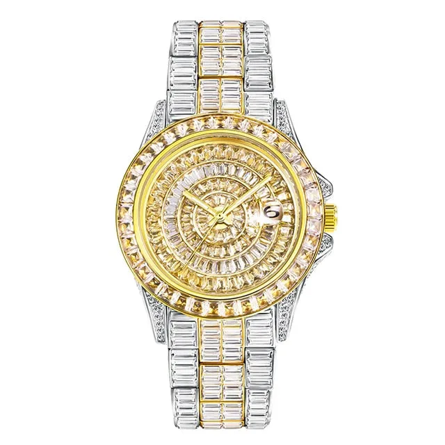 Mens luxary Full Diamond Watch