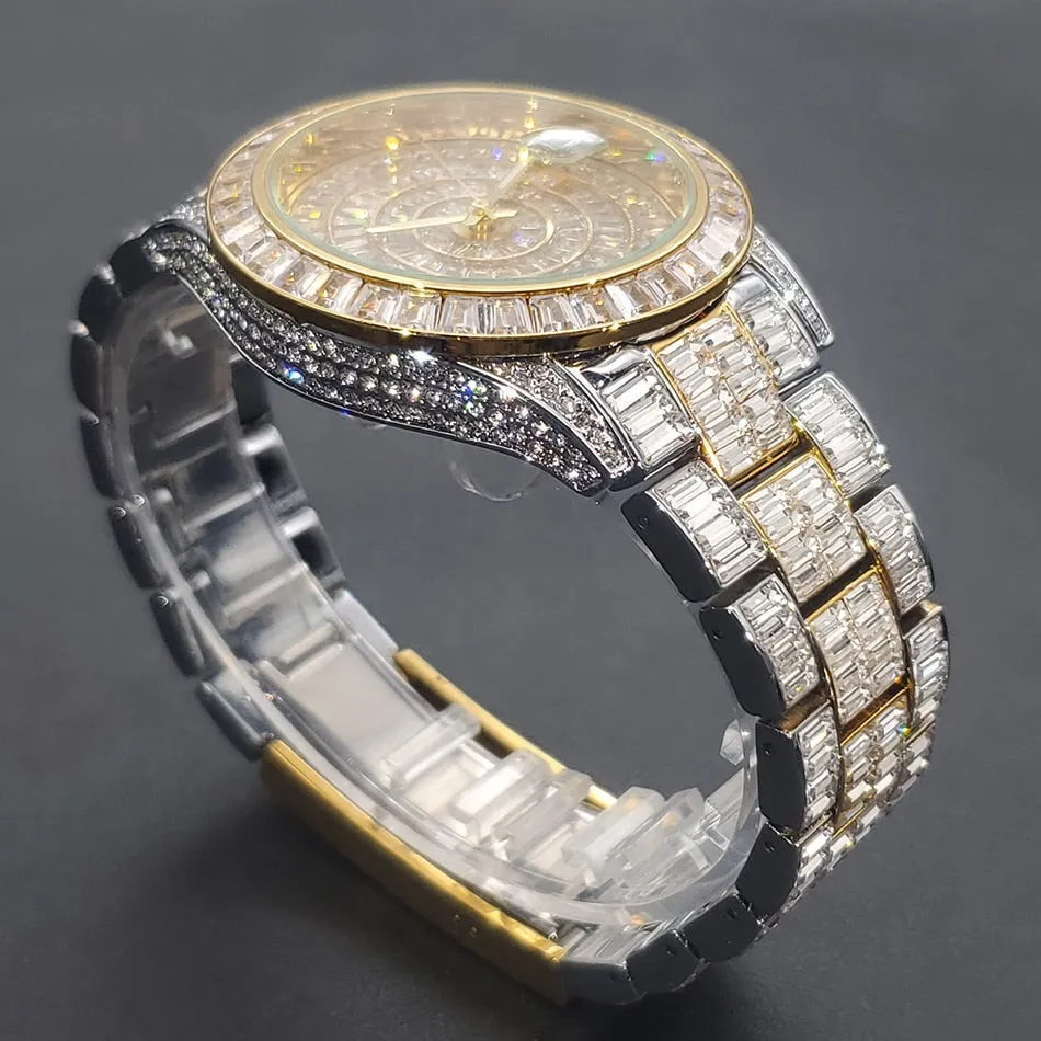 Mens luxary Full Diamond Watch