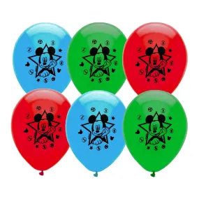 Mickey Mouse Clubhouse Latex Balloon 22cm 6pk