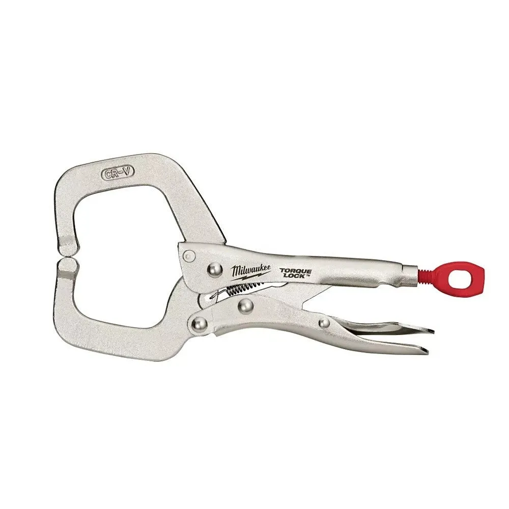 Milwaukee 48-22-3532 6" TORQUE LOCK Locking C-Clamp with Regular Jaws