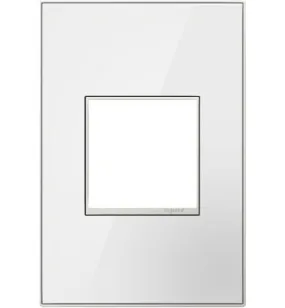 Mirror White-on-White,  1-Gang Wall Plate