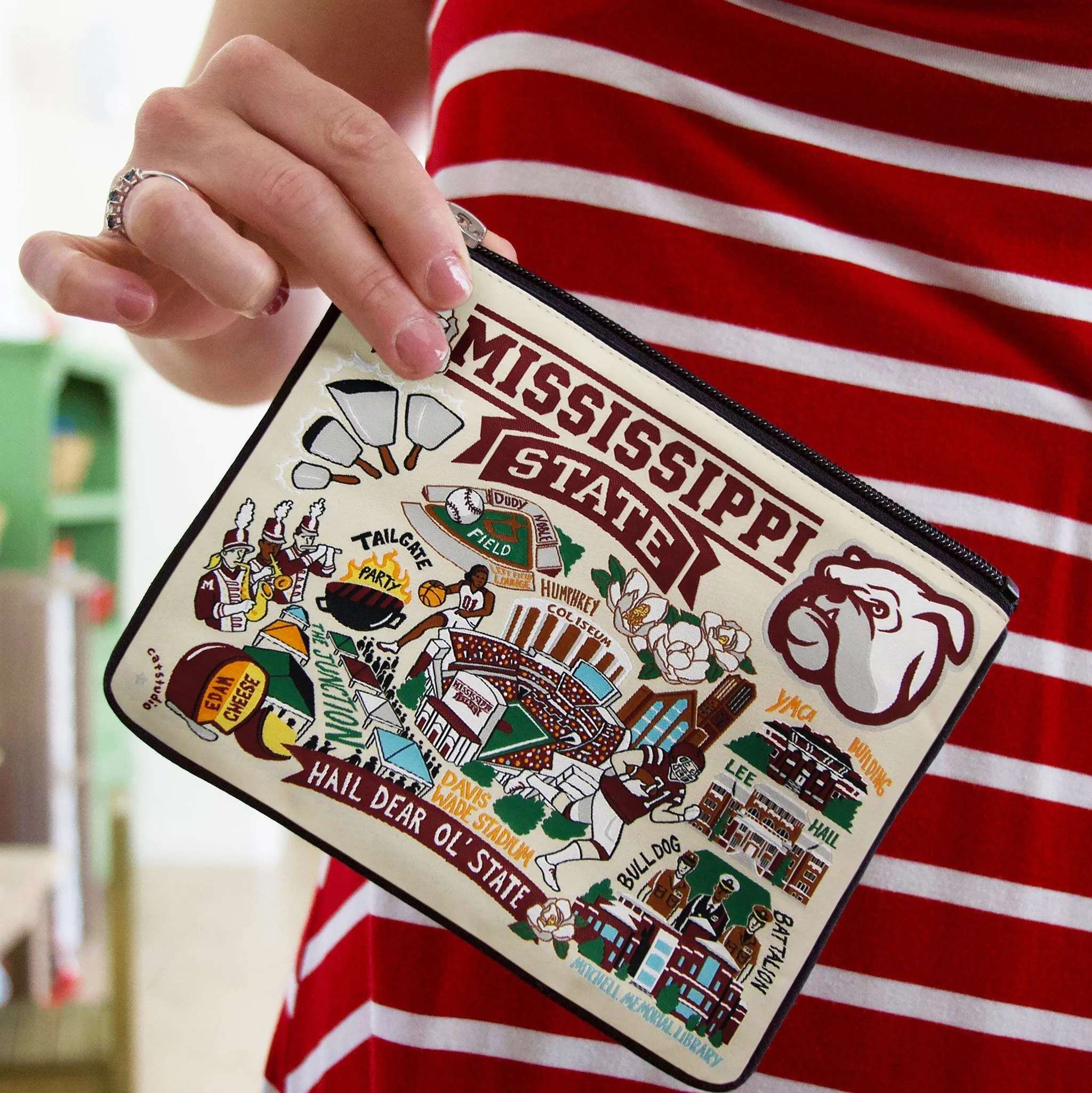 Mississippi State University Collegiate Zip Pouch