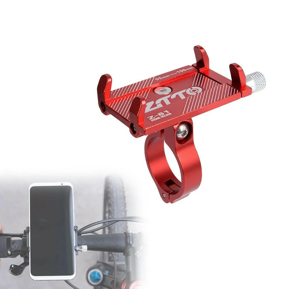 Mobile Phone Holder Mount Bicycle Phone Navigation Fixed Bracket Moto Handlebar Aluminum Alloy Bike Rack