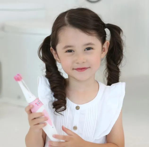 Mobilesteri Kongsuni 4D Double Helix Roll Brush Electric Toothbrush Set For Kids Aged 4 or Above