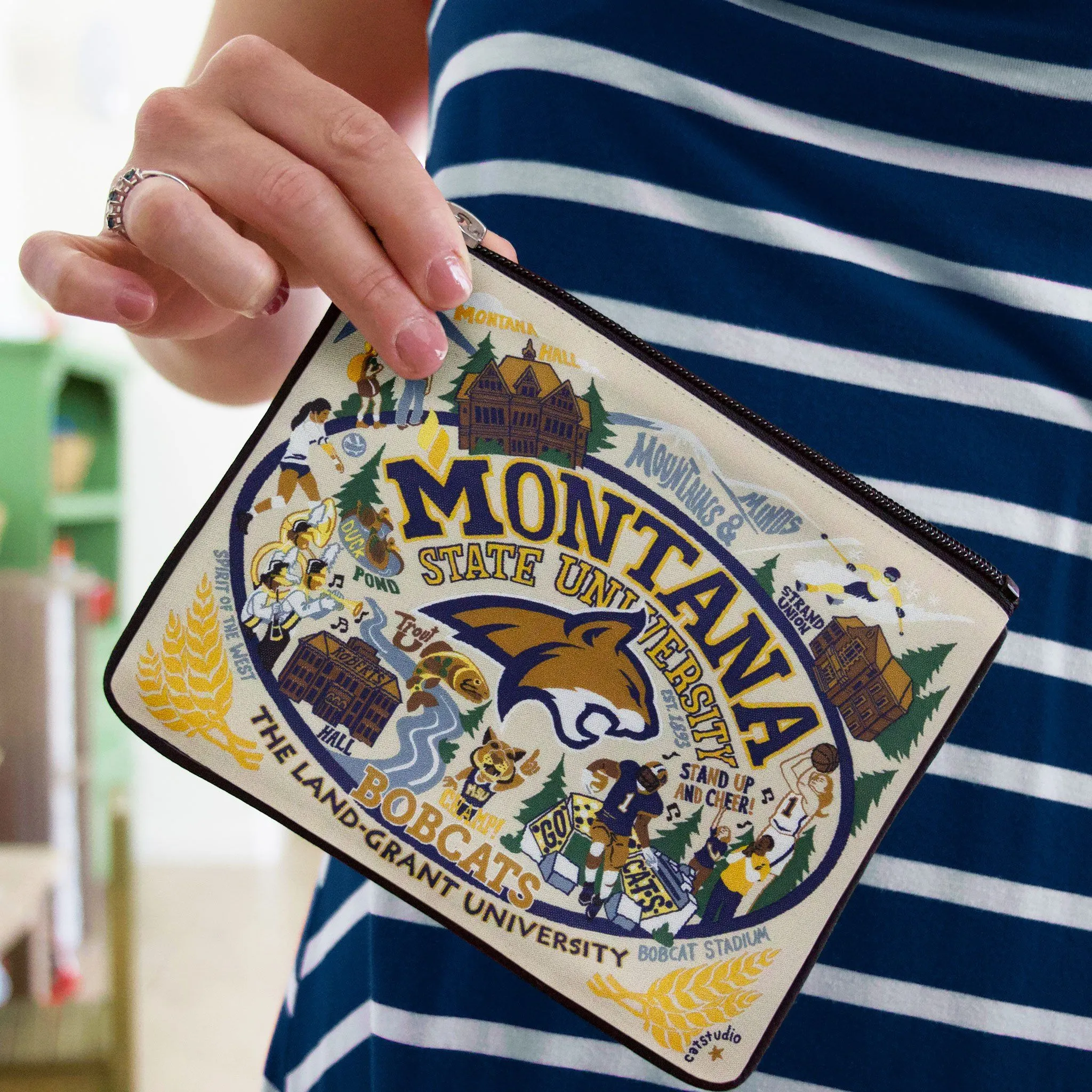 Montana State University Collegiate Zip Pouch