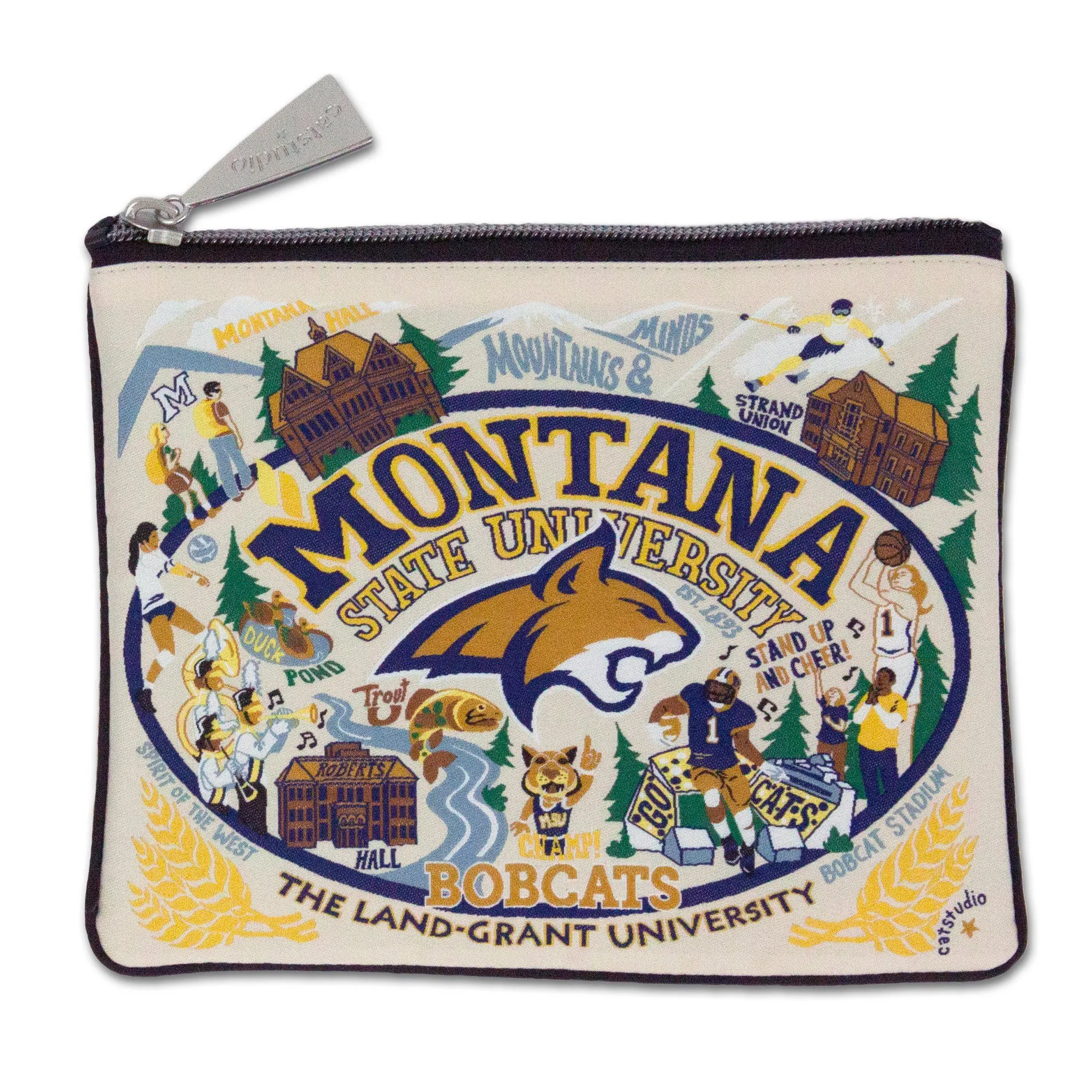 Montana State University Collegiate Zip Pouch