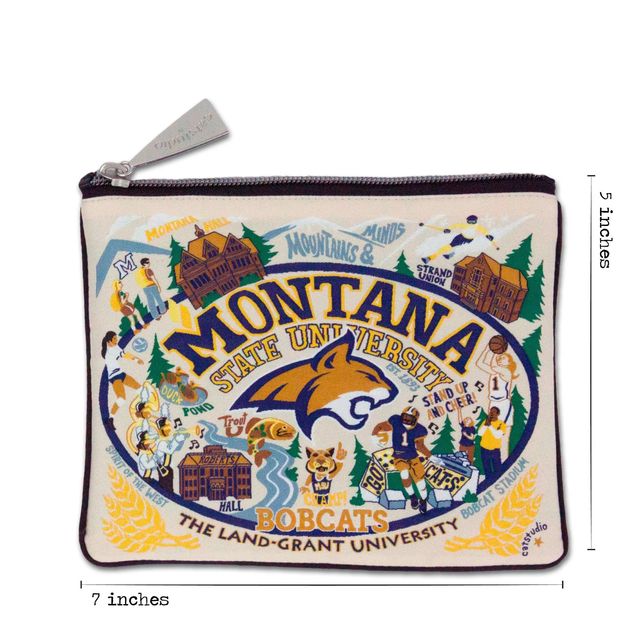 Montana State University Collegiate Zip Pouch